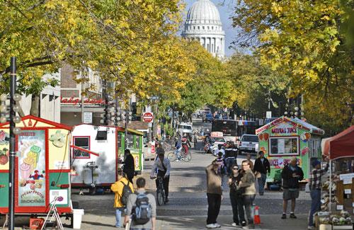 Food carts return to Madison: new options available next to local favorites · The Badger Herald