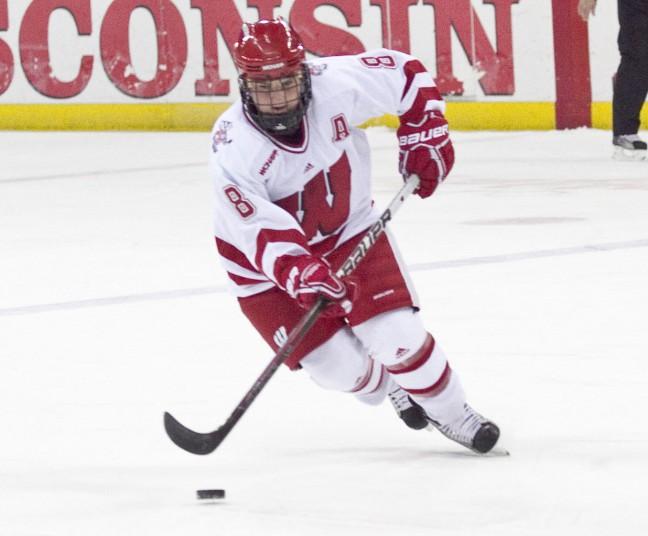 Forward Hillary Knight netted five goals in two blowouts against the St. Cloud Huskies this season.
