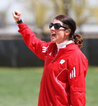 Badger Herald archival photo of the UW softball coach Yvette Healy, 2011.