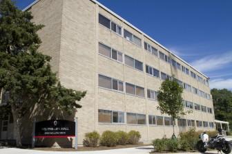 Badger Herald archival photo of Lakeshore Neighborhood dorm Phillips Hall. September 14, 2011.