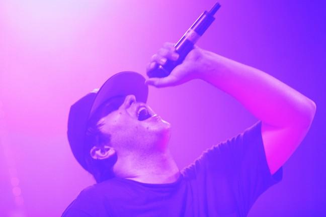 Derek Smith achieved blood-pumping drops, riffs and rhythms in his set Thursday night at the Alliant Energy Center, quenching UW-Madison students apparent for music that is electronically-based.