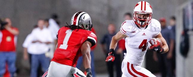 Senior Jared Abbrederis had a career day, amassing 207 yards receiving against the Buckeyes. [Steve Gotter / The Badger Herald]