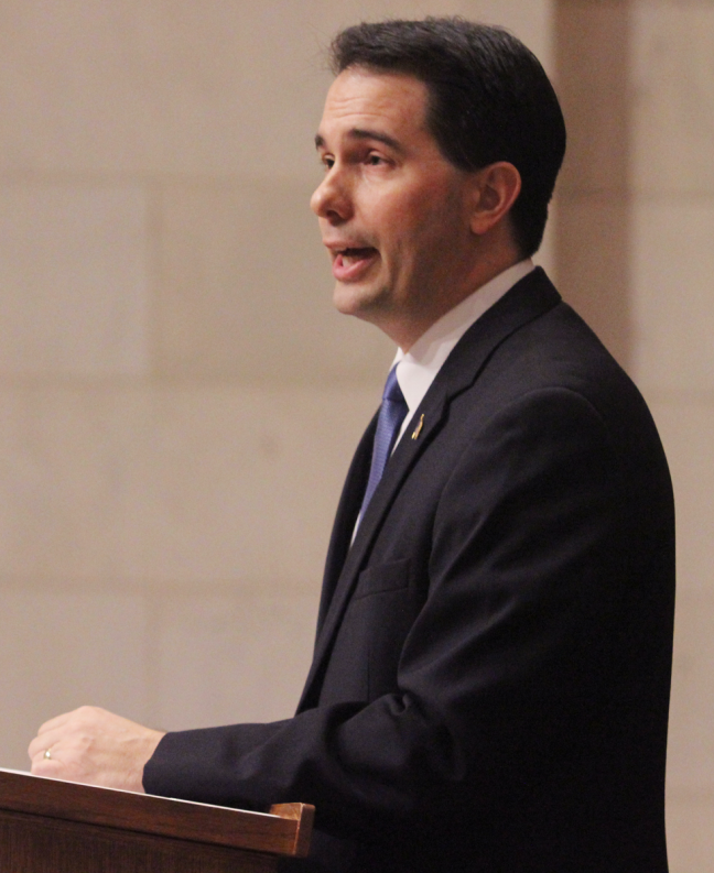 Gov.+Walker+took+heat+from+state+Democrats+for+publicly+announcing+the+bill+only+three+days+after+Democrat+Mary+Burke+announced+her+intention+to+challenge+him+in+2014.+