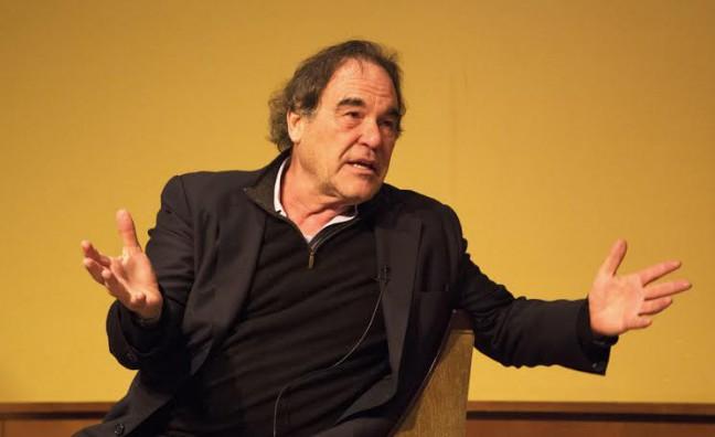 Filmmaker Oliver Stone lectures on the history of U.S. militarism on campus