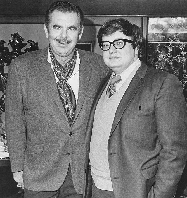Roger Ebert and Russ Meyer in 1970