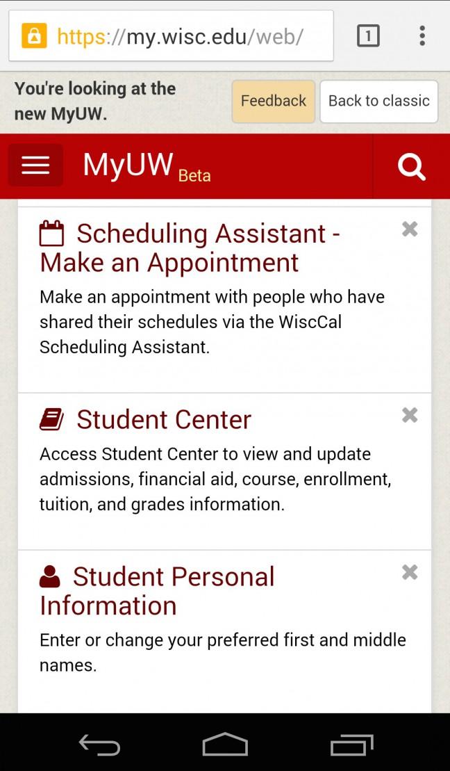 The new MyUW portal will feature a responsive, mobile-friendly design.