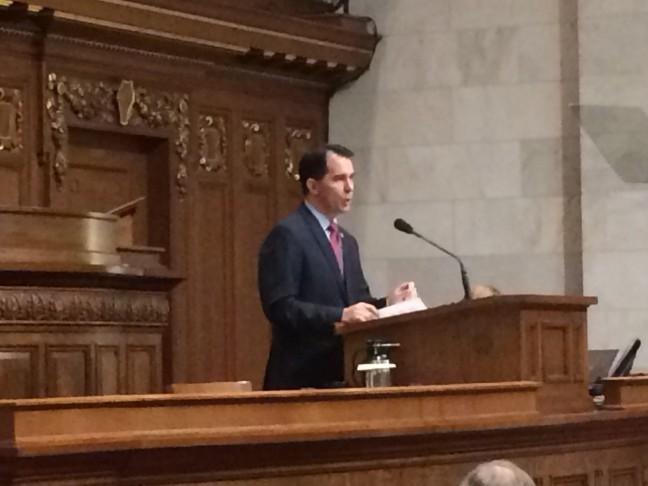 Walker highlights jobs, education during State of the State address