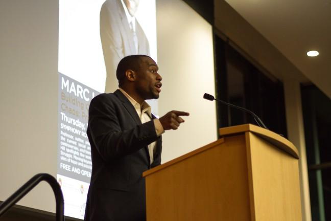 Dr. Marc Lamont Hill speaks to UW campus at Distinguished Lecture Series