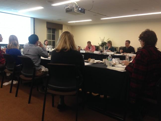 The Union Council listens to 2015-2016 Wisconsin Union budget proposal from Mark Guthier