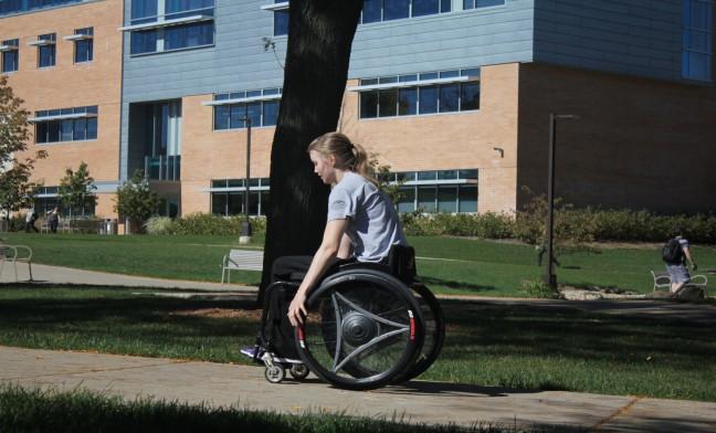 New wheel design for manual wheelchairs eases physical strain for users