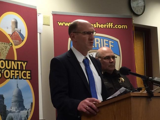 Chief Deputy Jeff Hook during the press conference Monday