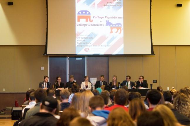 Head to head: UW College Democrats and College Republicans debate UW System cuts, voter ID
