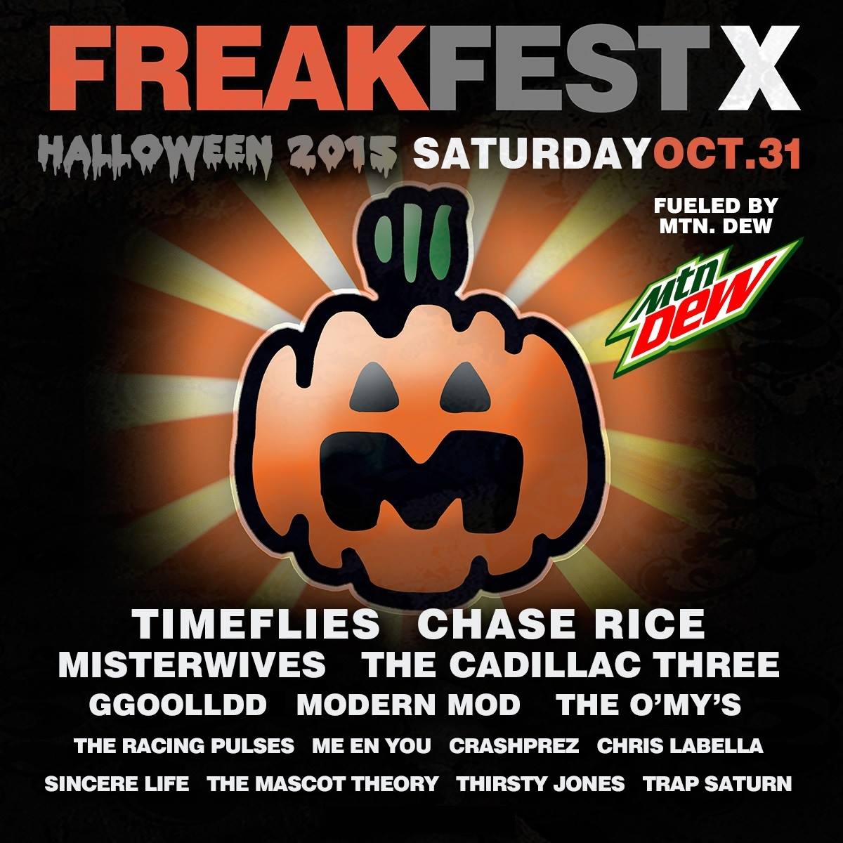 10th annual Freakfest lineup to include Timeflies, Misterwives The