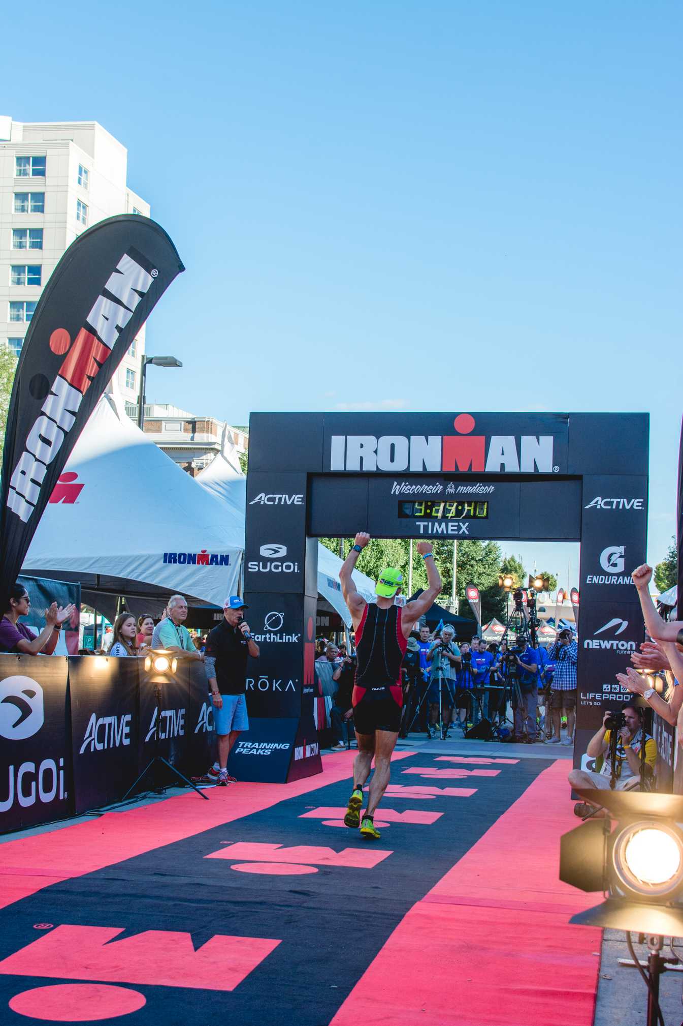 Ironman triathlon competition concludes in downtown Madison · The