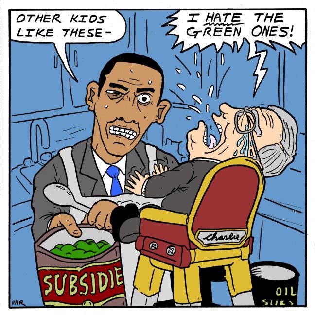 Political Cartoon: Eat your subsidies!