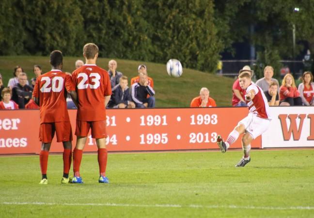 Mens Soccer: Badgers avoid another loss with 1-1 tie at Spartans