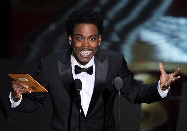 Host Chris Rock presenting at the 2012 Oscars