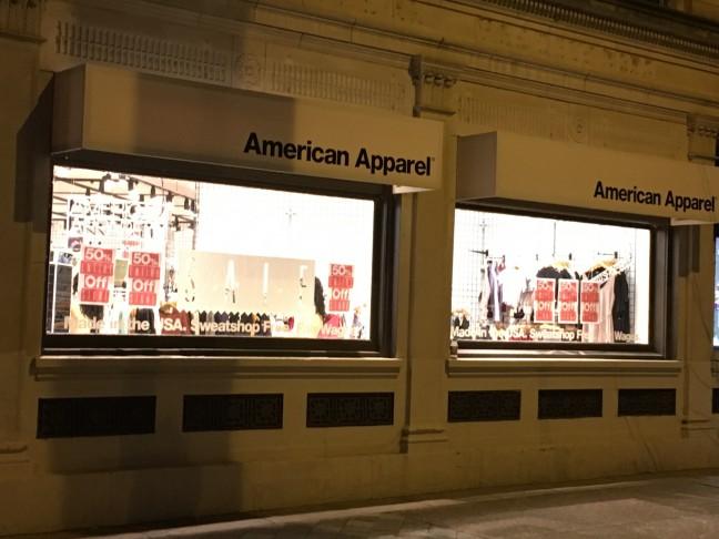 American Apparel on State Street shutting down