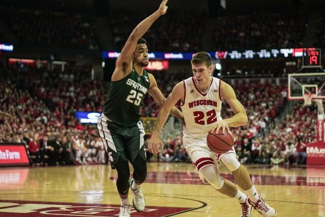 Mens+basketball%3A+Badgers+prepare+for+rematch+with+Spartans%2C+seek+eighth+straight+win