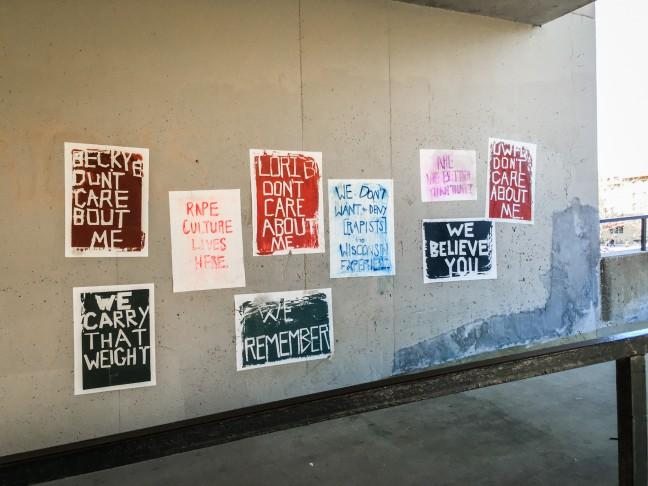 Posters accuse UW administration, police of inaction toward sexual assault