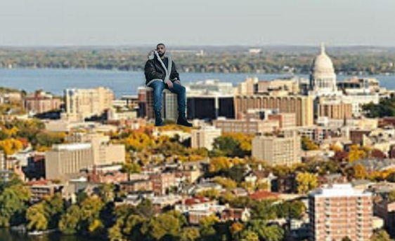 We put tiny Drake on photos of UW for our Year in ReVIEWS