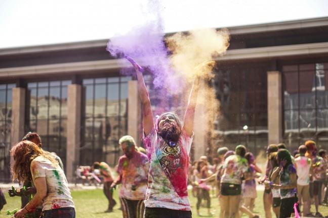 In photos: UW students welcome spring with Holi celebration