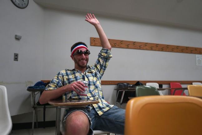 Student comes drunk to class every day in summer semester, gets AB