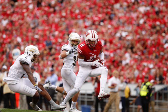 Football%3A+Wideouts+performance+good%2C+but+could+improve+Chryst+says