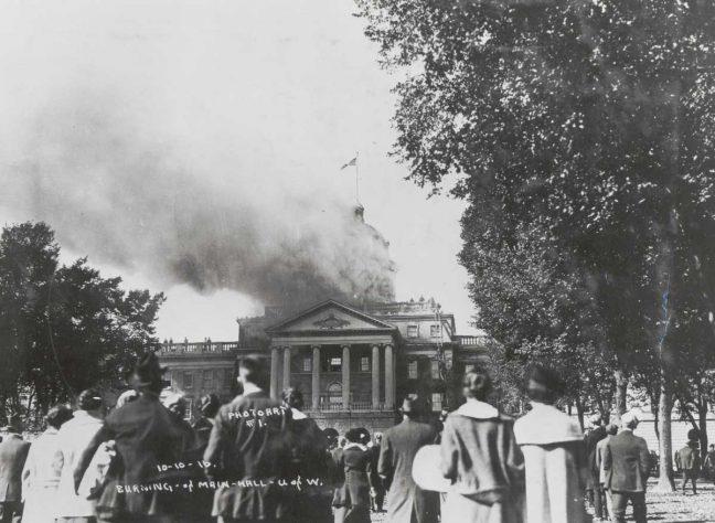 TBT: 100 years since Bascom Hall fire