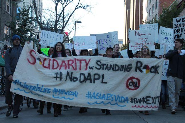 UW student, community members stand in solidarity with Standing Rock protesters