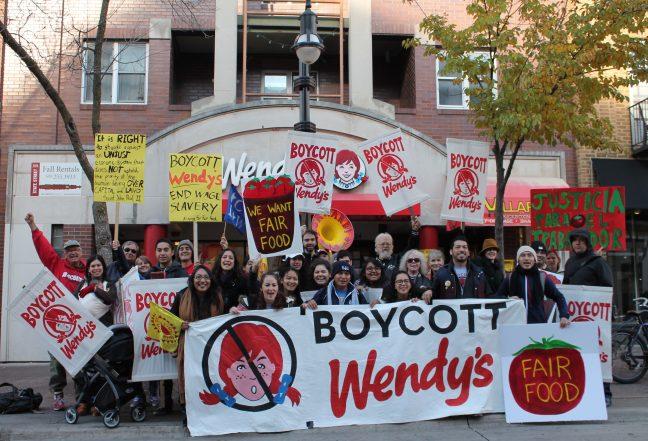 Most recent site of Madison protest: Wendys