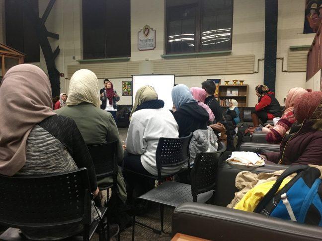 Students on UW campus wear hijabs for a day