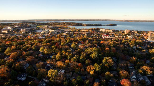 In photos: drone shots of fall foliage from above