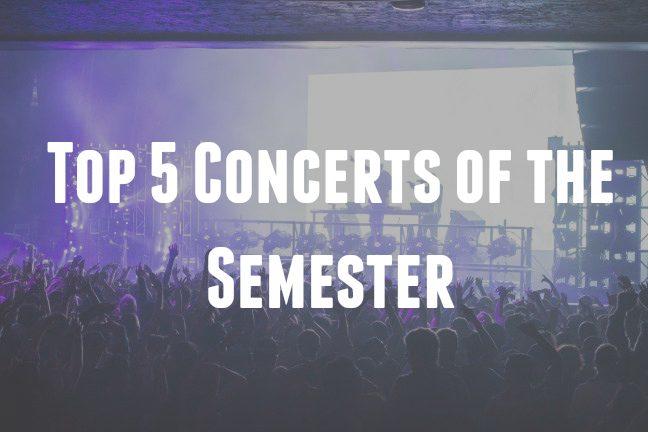 Concerts of the semester