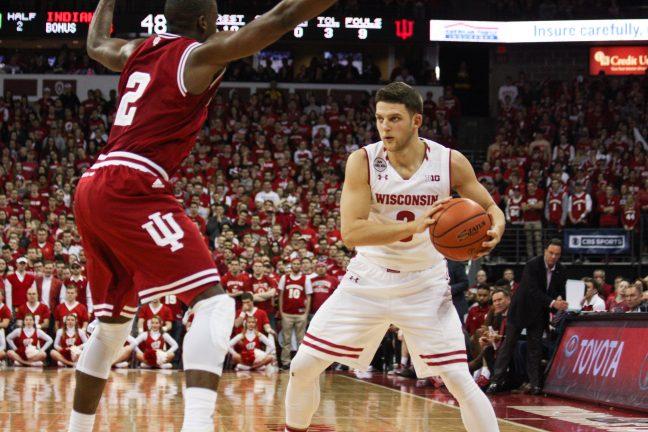 Mens basketball: Indiana put up good fight, but Wisconsin perseveres tough shooting day for 65-60 win