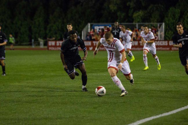 Mens soccer: Badgers cruise to first Big Ten win