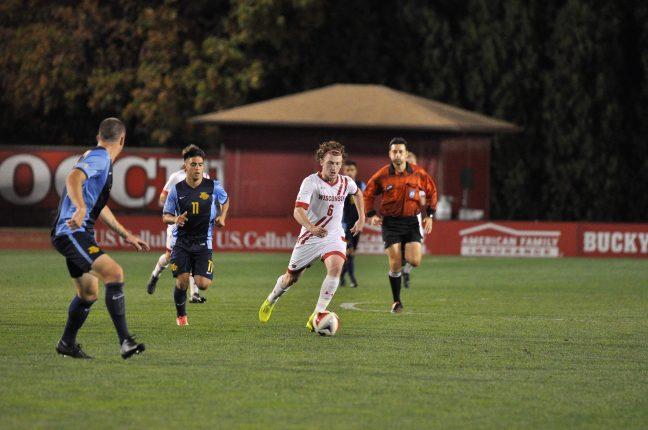 Mens soccer: Badgers compete but come up short versus No. 2 Hoosiers