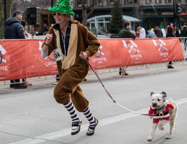 In photos: Madisonians merrily dash in annual Run Santa Run 5k