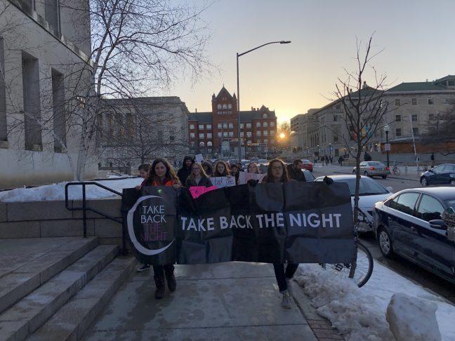 Take Back the Night demonstrators protest sexual assault, rape culture