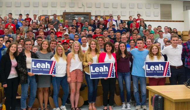 Senate candidate Vukmir stresses voice, vote of College Republicans on campus full of liberalism
