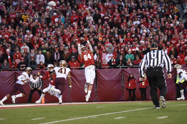 Football%3A+No.+14+Wisconsin+cruises+to+45%E2%80%937+win+in+2020+home+opener