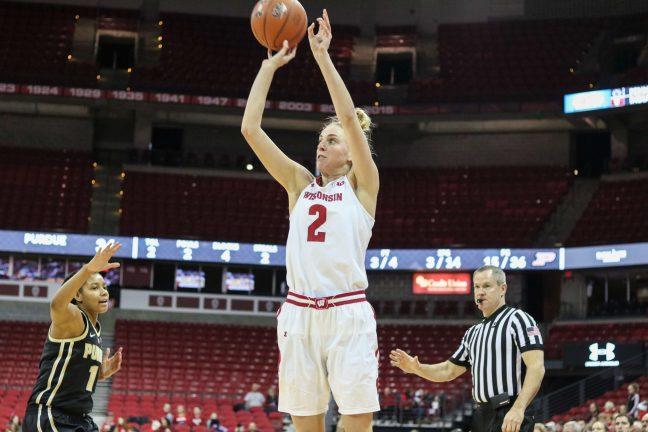 Women%E2%80%99s+basketball%3A+Badgers+contain+Wittinger%2C+snag+their+fourth+Big+Ten+win