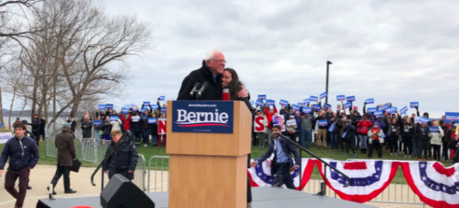 At Madison rally, 2020 hopeful Bernie Sanders attracts hundreds