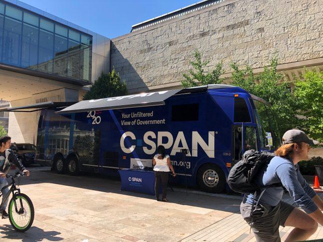 The C-Span bus is in its 26th year of traveling the country.