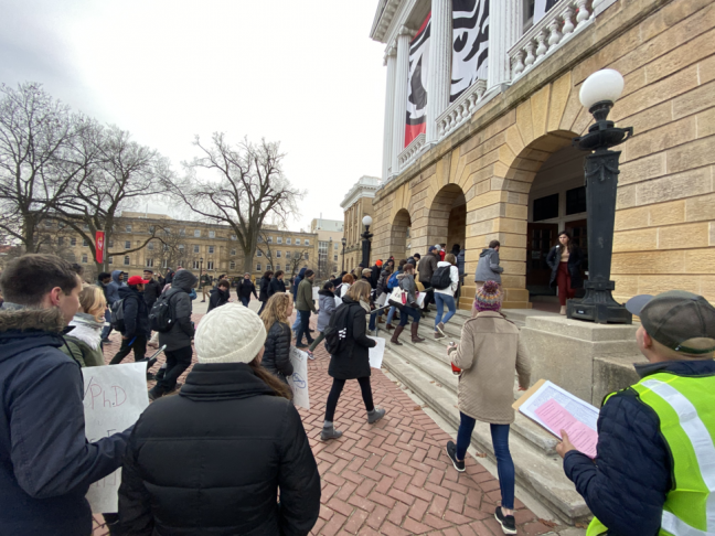 Students protest hostile professor Akbar Sayeeds return to campus