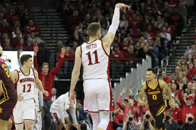 Men%E2%80%99s+Basketball%3A+No.+12+Badgers+efficient+3-point+shooting+paves+way+for+77-63+victory+over+Loyola+Chicago