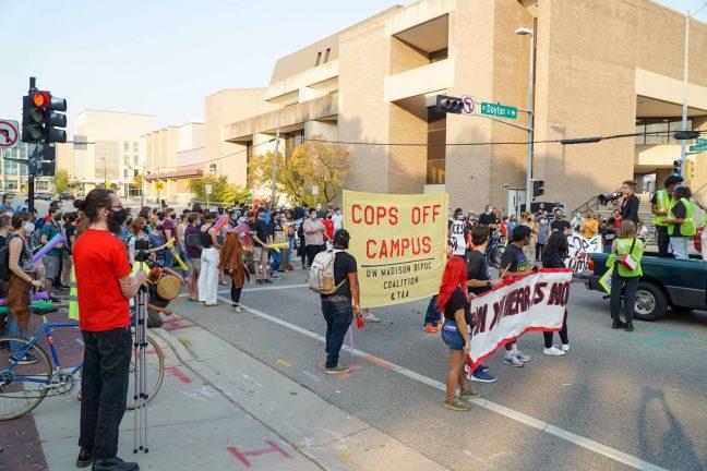 TAA , BIPOC Coalition march for racial justice and dismantling of UWPD