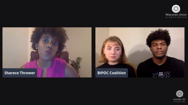 Sharece Thrower with the BIPOC Coalition