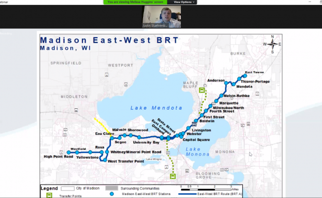 Rapid Bus Transit route map