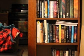 The Badger Herald archival photo of a bookshelf. February 21, 2021.